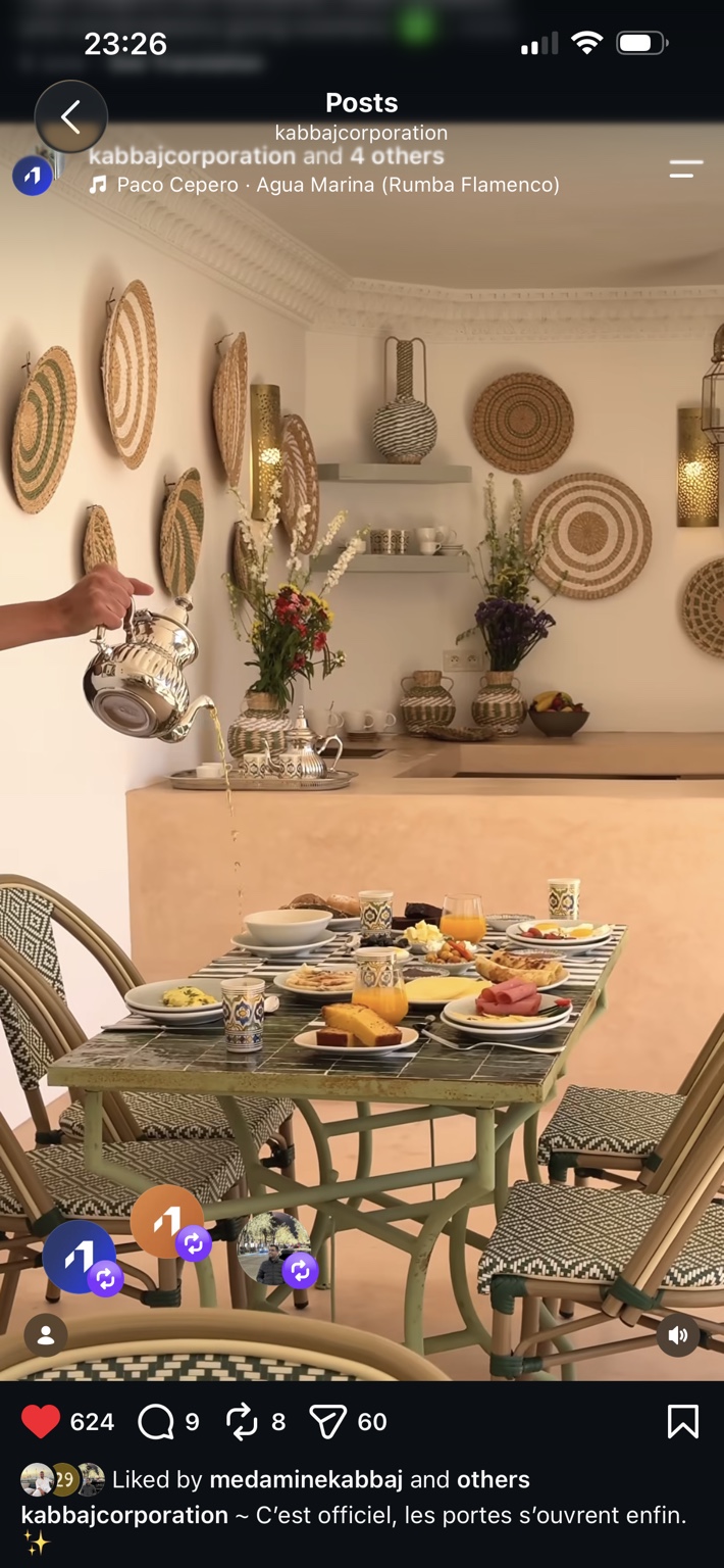 Petit déjeuner riad